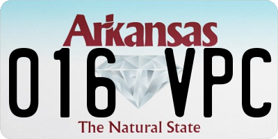 AR license plate 016VPC