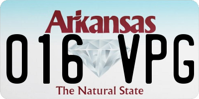 AR license plate 016VPG