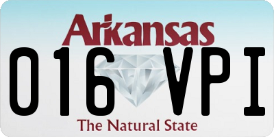 AR license plate 016VPI