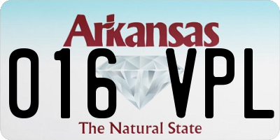 AR license plate 016VPL