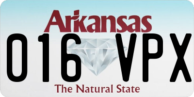 AR license plate 016VPX