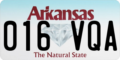 AR license plate 016VQA