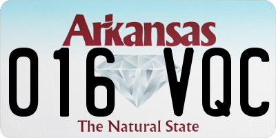 AR license plate 016VQC