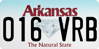 AR license plate 016VRB