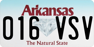 AR license plate 016VSV