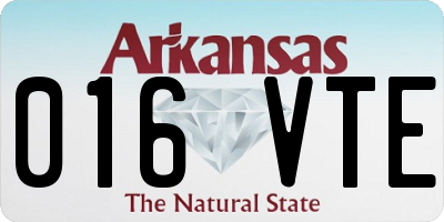 AR license plate 016VTE
