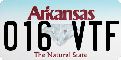 AR license plate 016VTF