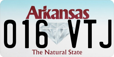 AR license plate 016VTJ