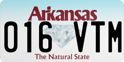 AR license plate 016VTM