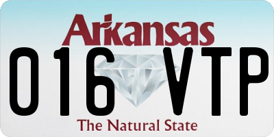AR license plate 016VTP