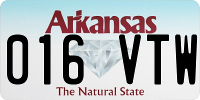 AR license plate 016VTW