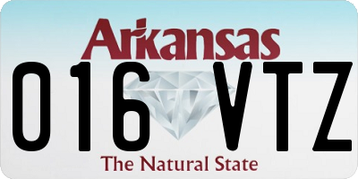 AR license plate 016VTZ
