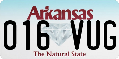 AR license plate 016VUG