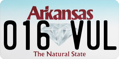 AR license plate 016VUL