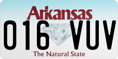 AR license plate 016VUV