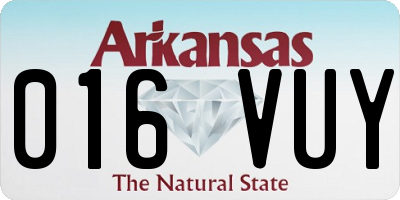 AR license plate 016VUY