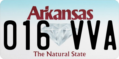AR license plate 016VVA