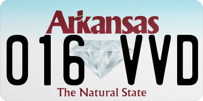 AR license plate 016VVD