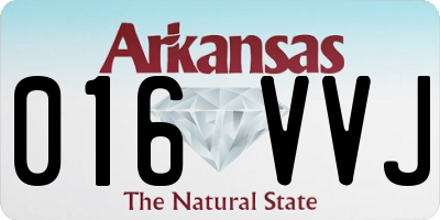AR license plate 016VVJ