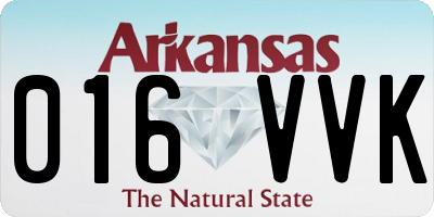 AR license plate 016VVK