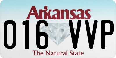 AR license plate 016VVP