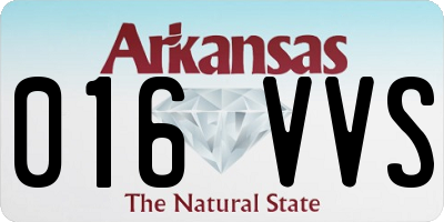 AR license plate 016VVS