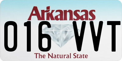 AR license plate 016VVT
