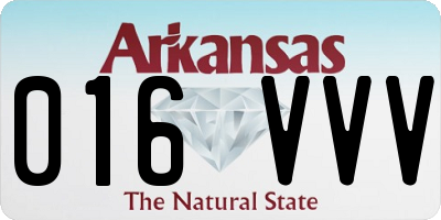 AR license plate 016VVV