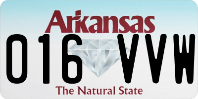 AR license plate 016VVW