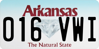 AR license plate 016VWI