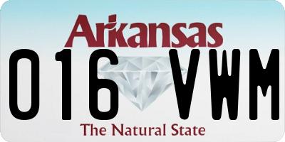 AR license plate 016VWM