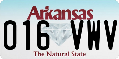 AR license plate 016VWV