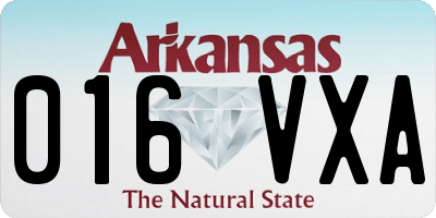 AR license plate 016VXA
