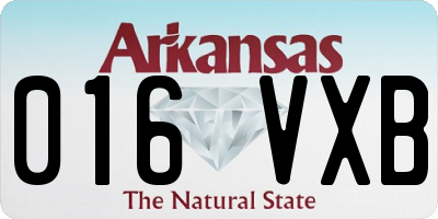 AR license plate 016VXB