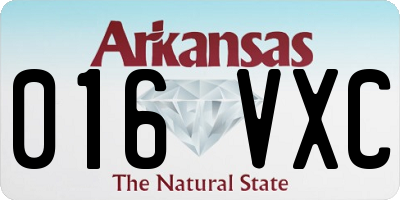 AR license plate 016VXC
