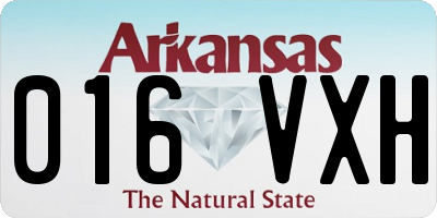 AR license plate 016VXH