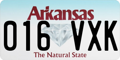 AR license plate 016VXK
