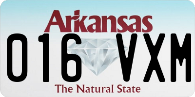 AR license plate 016VXM