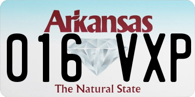 AR license plate 016VXP