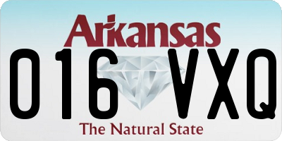 AR license plate 016VXQ