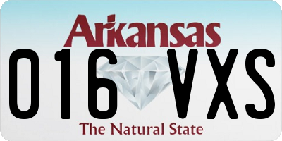 AR license plate 016VXS