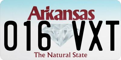 AR license plate 016VXT