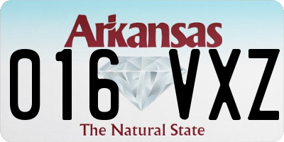 AR license plate 016VXZ