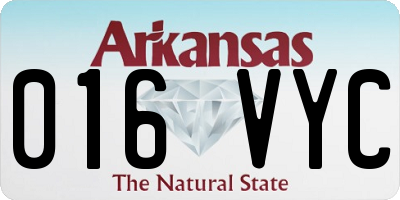 AR license plate 016VYC