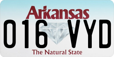 AR license plate 016VYD