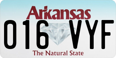 AR license plate 016VYF