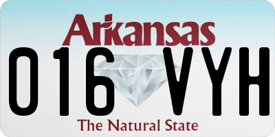AR license plate 016VYH