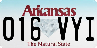 AR license plate 016VYI