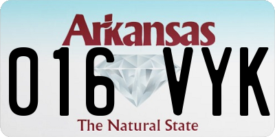 AR license plate 016VYK