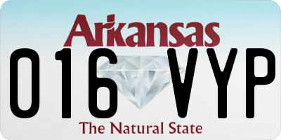 AR license plate 016VYP